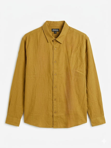 ZEGNA BASIC LINEN SHIRT