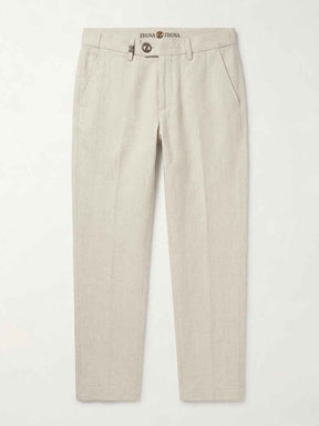 Zegna Men’s Luxury Linen Blend Trousers