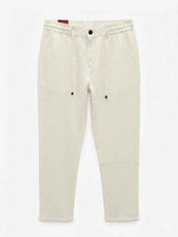 LORO PIANA WITH BUTTON RELAXED LINEN PANT