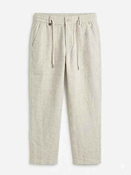 LORO PIANA RELAXED WITH METAL LOGO PANT