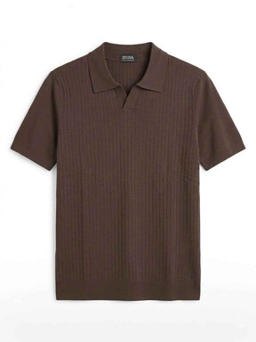 ZEGNA WOVEN POLO T-SHIRT