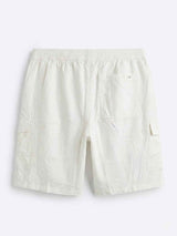 PULL&BEAR RELAXED FIT LINEN SHORTS