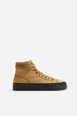 ZARA HIGH-TOP TRAINERS WITH TOPSTITCHING