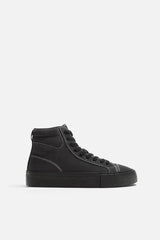 ZARA HIGH-TOP TRAINERS WITH TOPSTITCHING - Urban store