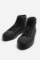 ZARA HIGH-TOP TRAINERS WITH TOPSTITCHING