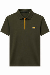 ZEGNA QUARTER ZIPPER POLO