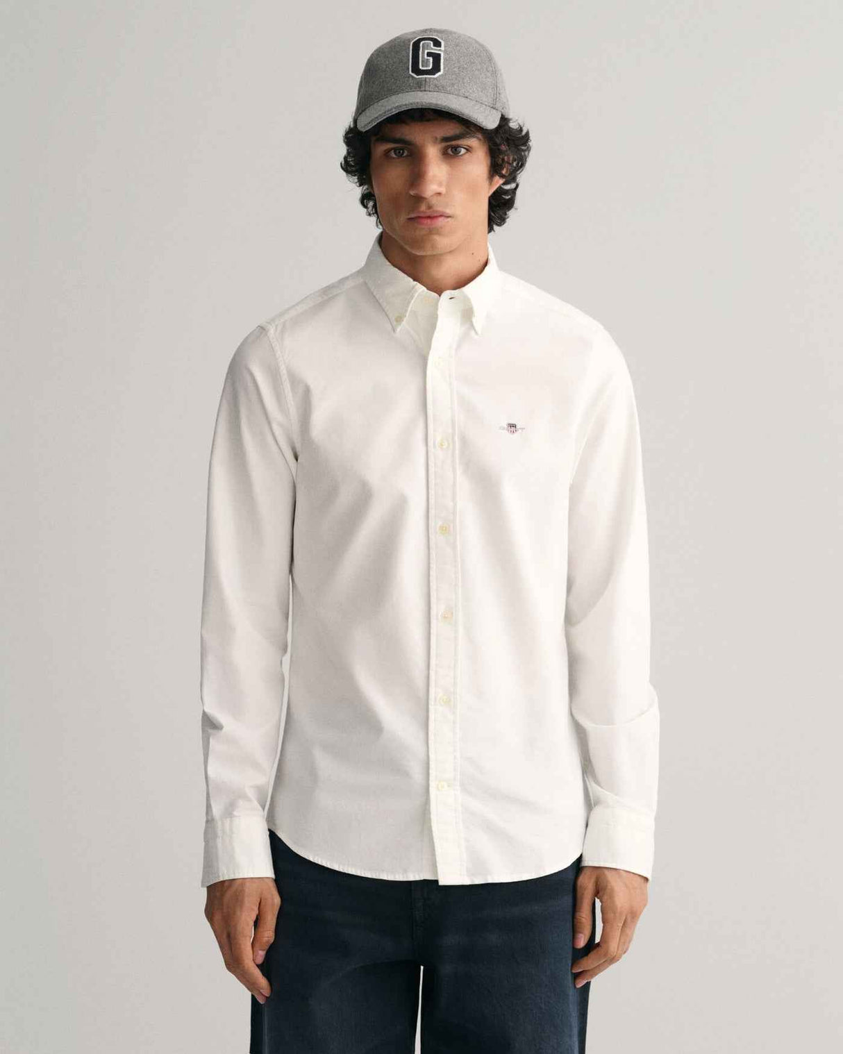 GANT REGULAR OXFORD SHIRT-WHITE