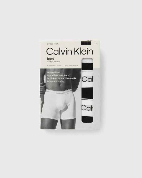 CALVIN KLEIN UNDERWEARBOXER BRIEF ICON COTTON STRETCH 3-PACK