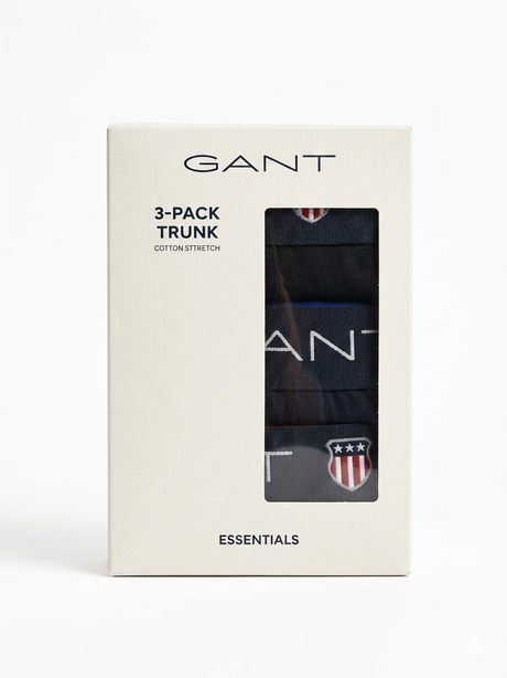 GANT WITH EMBROIDER LOGO 3-PACK BOXER - Urban store