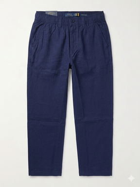 Polo Ralph Lauren Men’s Linen Short Sleeve Shirt & Linen Pants Set - Urban store