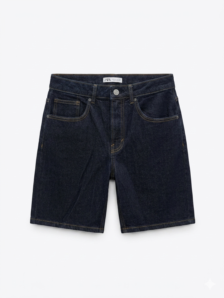 ZARA RAW DENIM REGULAR SHORT - Urban store
