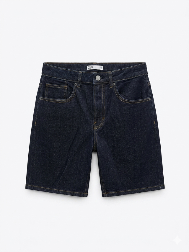 ZARA RAW DENIM REGULAR SHORT - Urban store