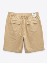 ZARA LINEN WIDE SHORTS - Urban store