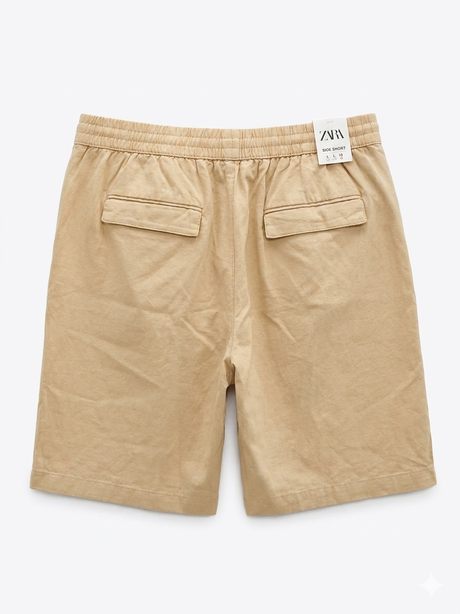 ZARA LINEN WIDE SHORTS - Urban store