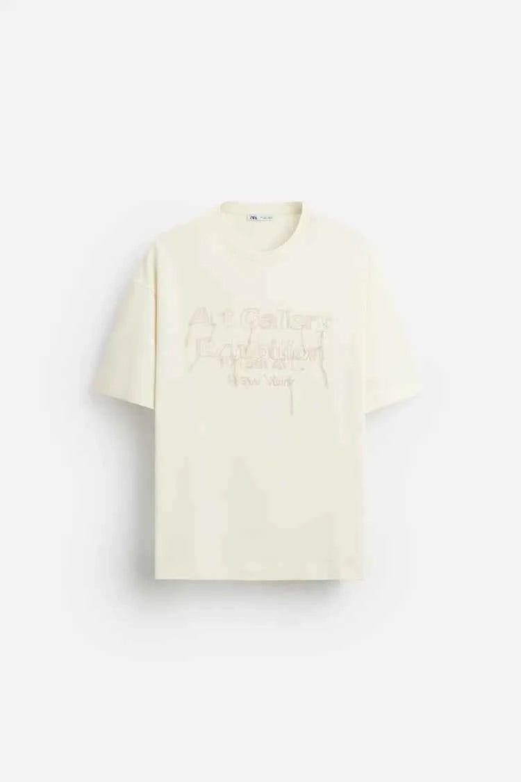 ZARA STITCHED T-shirt