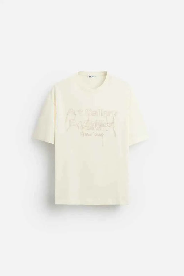 ZARA STITCHED T-shirt