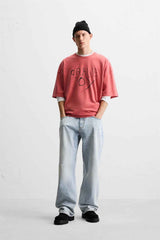 ZARA CONTRAST WITH PATH T-shirt