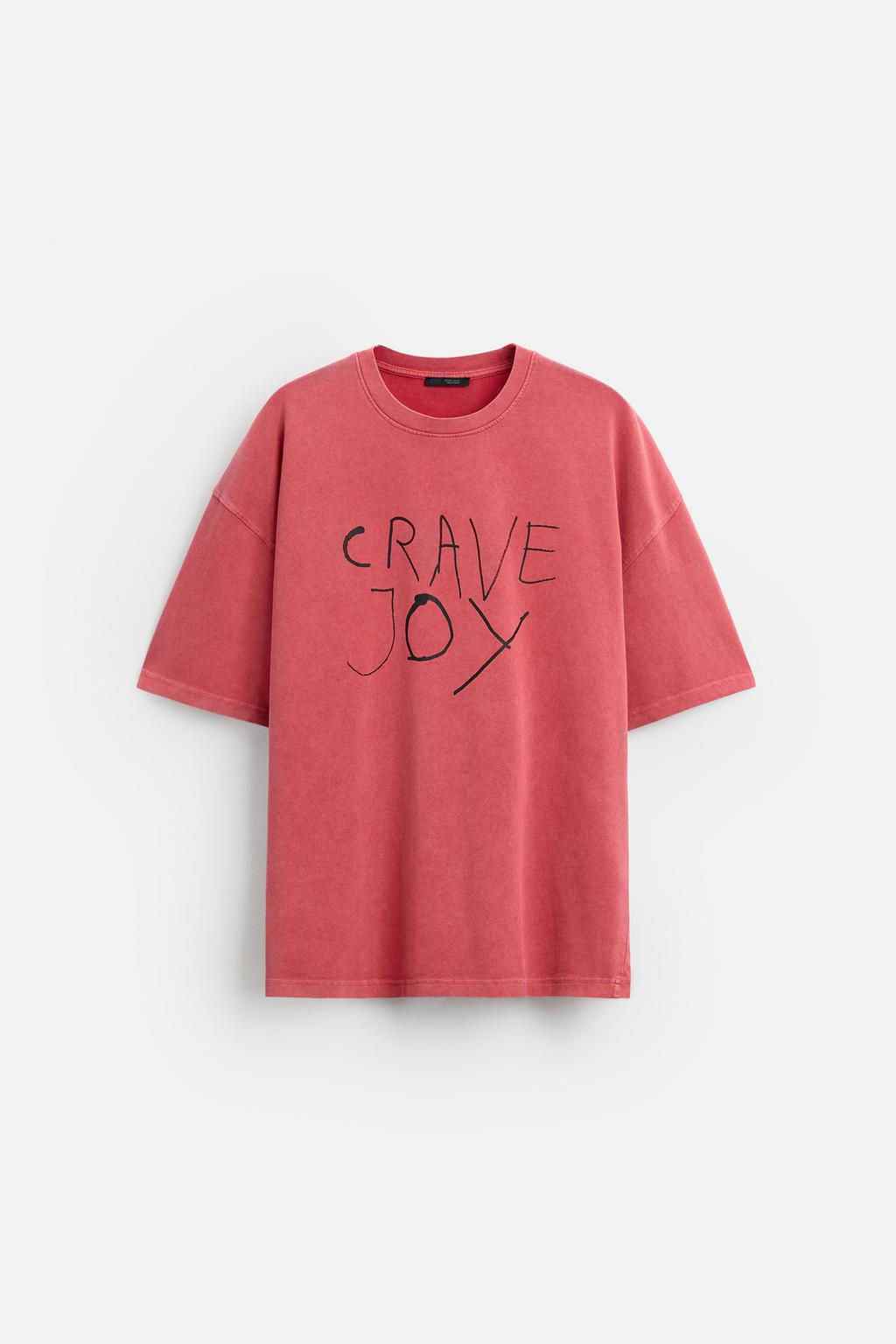 ZARA CONTRAST WITH PATH T-shirt