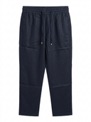 LORO PIANA WITH LOGO RELAXED LINEN PANT - Urban store