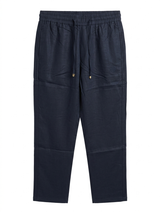 LORO PIANA WITH LOGO RELAXED LINEN PANT - Urban store