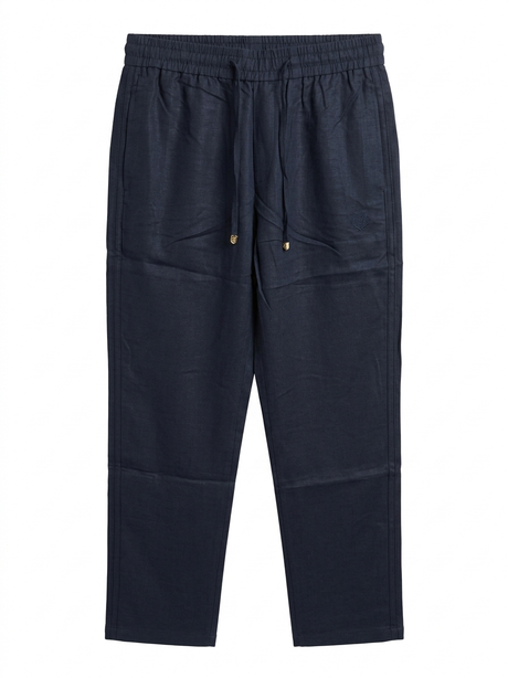 LORO PIANA WITH LOGO RELAXED LINEN PANT - Urban store