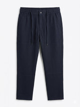 LORO PIANA WITH BUTTON RELAXED LINEN PANT - Urban store