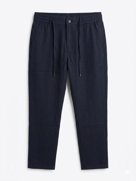 LORO PIANA WITH BUTTON RELAXED LINEN PANT - Urban store