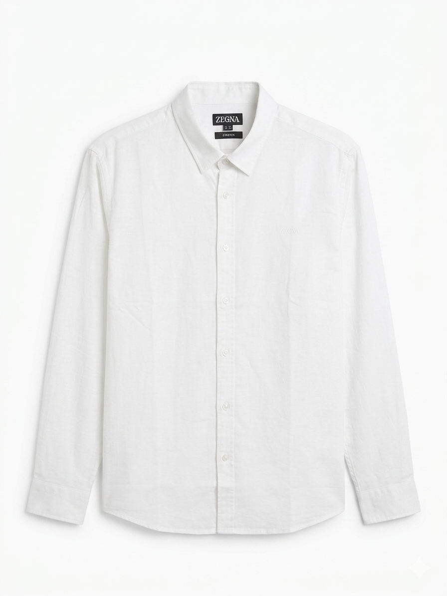 ZEGNA BASIC LINEN SHIRT