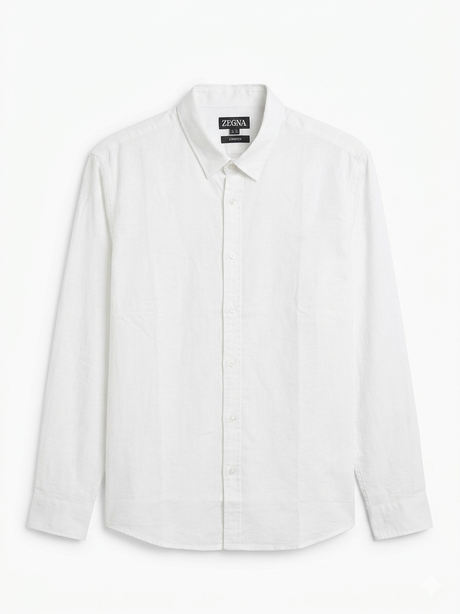 ZEGNA BASIC LINEN SHIRT