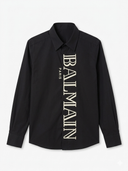 BALMAIN PARIS RUBBER LOGO SHIRT