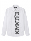 BALMAIN PARIS RUBBER LOGO SHIRT