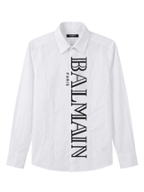 BALMAIN PARIS RUBBER LOGO SHIRT