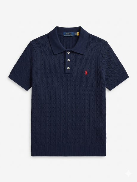 POLO RALPH LAUREN CABLE KNIT T-SHIRT