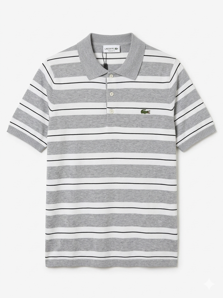 LACOSTE STRIPED FINE KNIT T-shirt