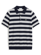 LACOSTE STRIPED FINE KNIT T-shirt