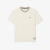 LACOSTE French Made Stripe Neck T-shirt
