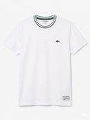 LACOSTE French Made Stripe Neck T-shirt