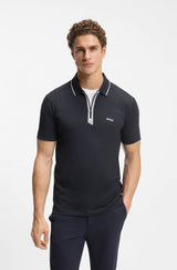 BOSS WITH ZIP PLACKET T-shirt