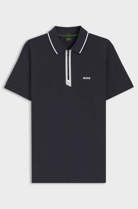 BOSS WITH ZIP PLACKET T-shirt