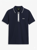 BOSS WITH ZIP PLACKET T-shirt