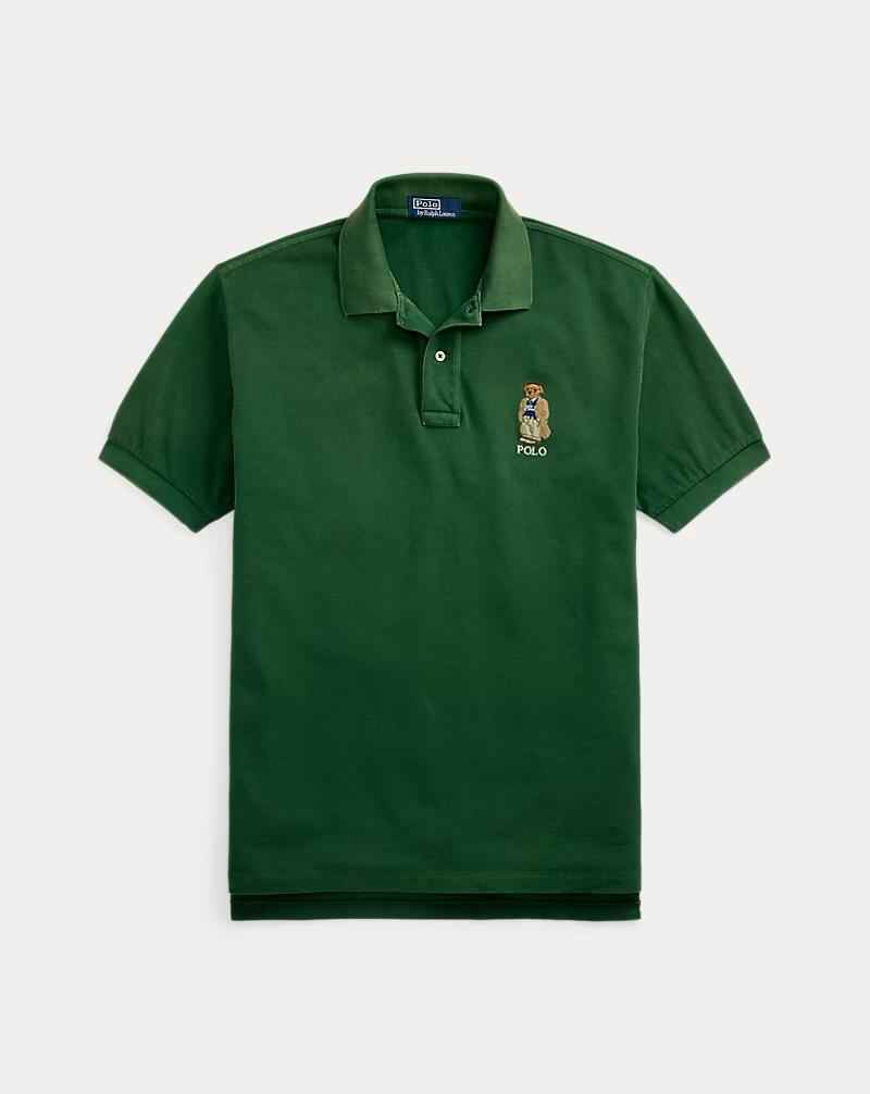 POLO RALPH Original Fit Polo Bear Mesh Polo Shirt