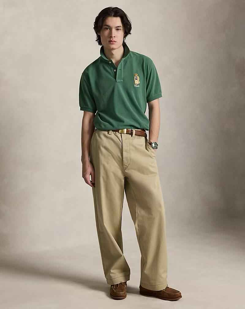 POLO RALPH Original Fit Polo Bear Mesh Polo Shirt