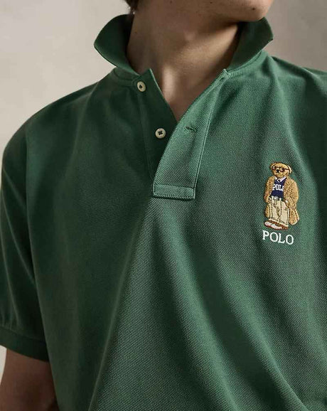 POLO RALPH Original Fit Polo Bear Mesh Polo Shirt