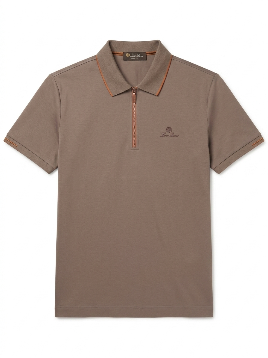 LORO PIANA TEXTURE POLO SHIRT