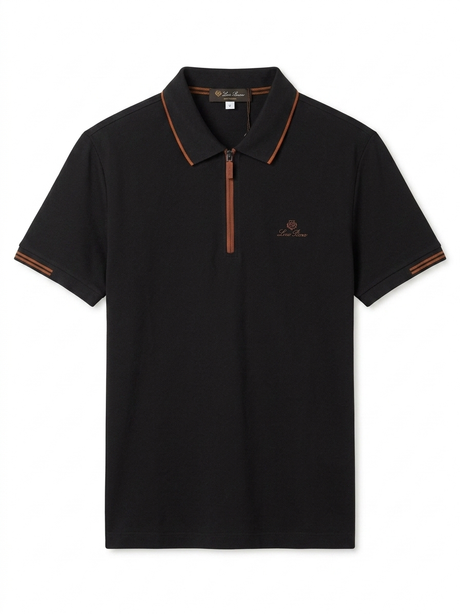 LORO PIANA TEXTURE POLO SHIRT