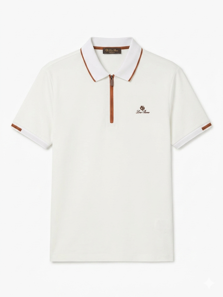 LORO PIANA TEXTURE POLO SHIRT