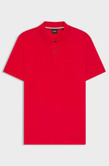 BOSS PALLAS POLO SHIRT IN COTTON PIQUÉ WITH LOGO DETAILS
