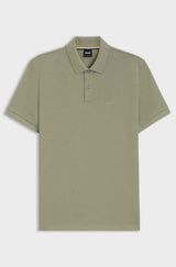 BOSS PALLAS POLO SHIRT IN COTTON PIQUÉ WITH LOGO DETAILS