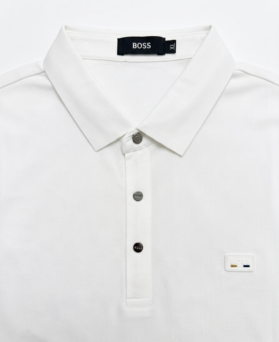 BOSS WITH RUBBER LOGO POLO SHIRT