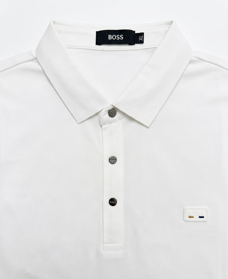 BOSS WITH RUBBER LOGO POLO SHIRT